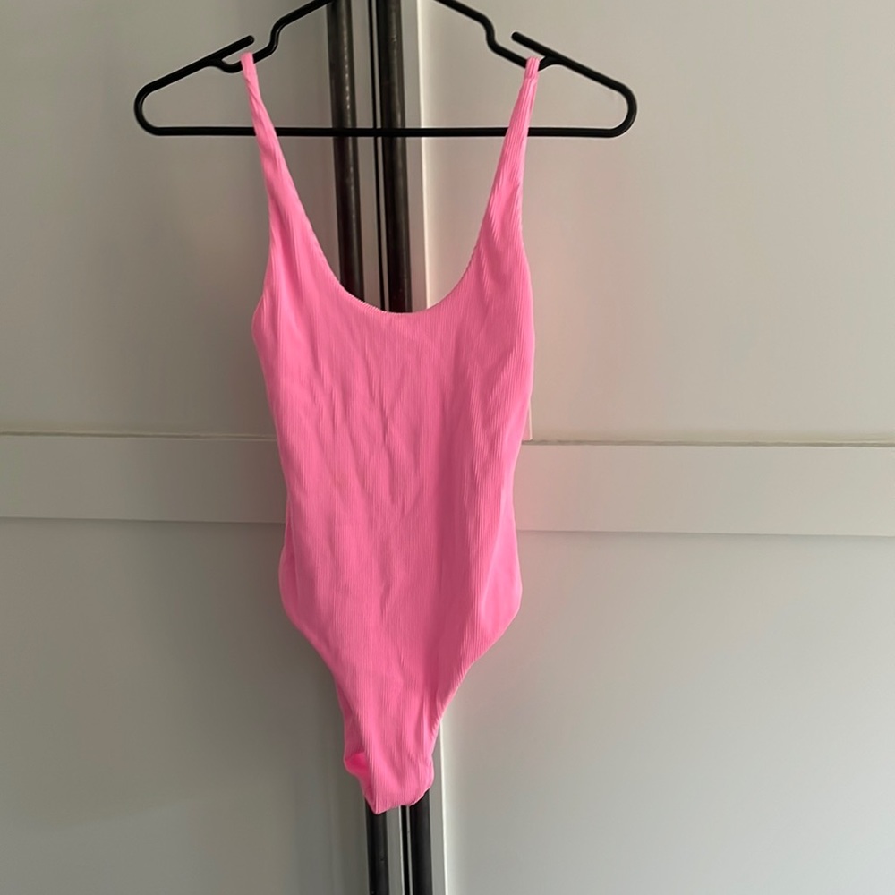 Kulani Kinis Barbie Ribbed Pink One Piece